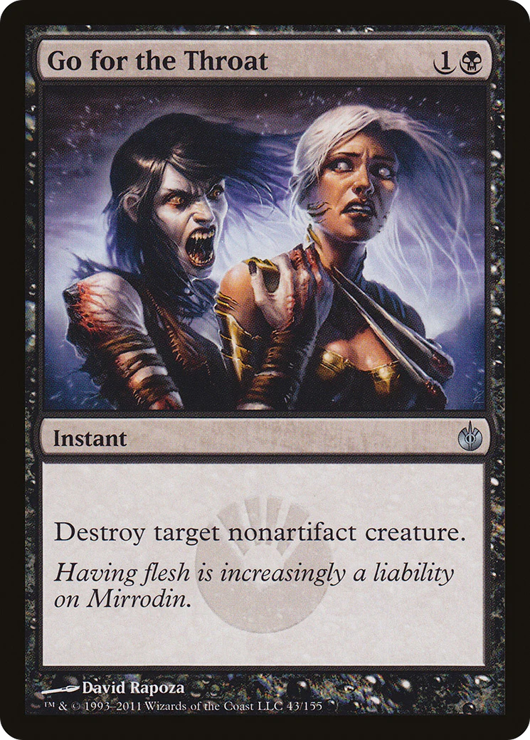 FOIL Go for the Throat (MBS-043) - Mirrodin Besieged - Magic The Gathering