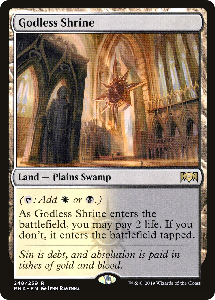 Godless Shrine (RNA-248) - Ravnica Allegiance - Magic The Gathering