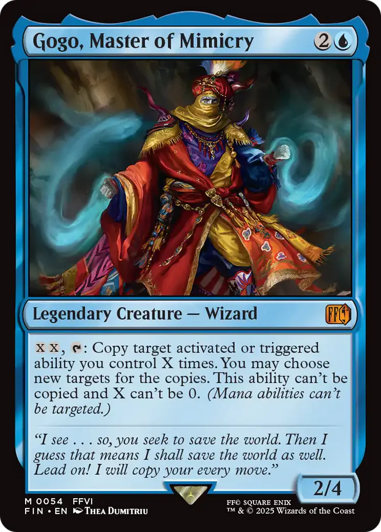 Gogo, Master of Mimicry (FIN-054) - FINAL FANTASY - Magic The Gathering