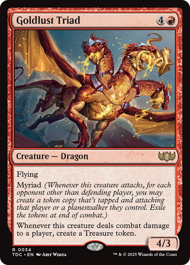 Goldlust Triad (TDC-034) - Commander: Tarkir: Dragonstorm - Magic The Gathering