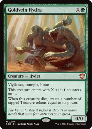 Goldvein Hydra (SOC-270) - Commander: Secrets of Strixhaven - Magic The Gathering