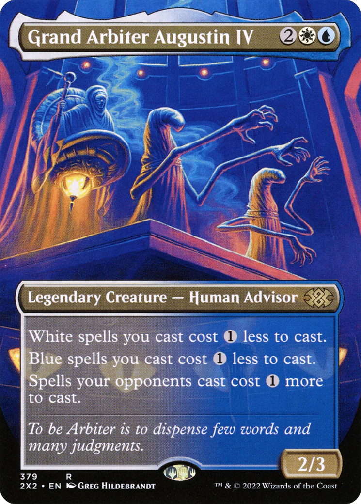 FOIL Grand Arbiter Augustin IV (Borderless) (2X2-379) - Double Masters 2022 - Magic The Gathering