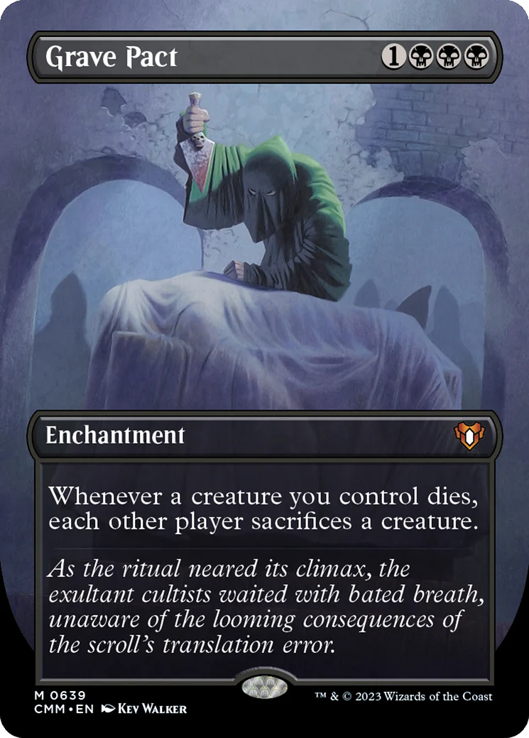 Grave Pact (Borderless) (CMM-639) - Commander Masters - Magic The Gathering