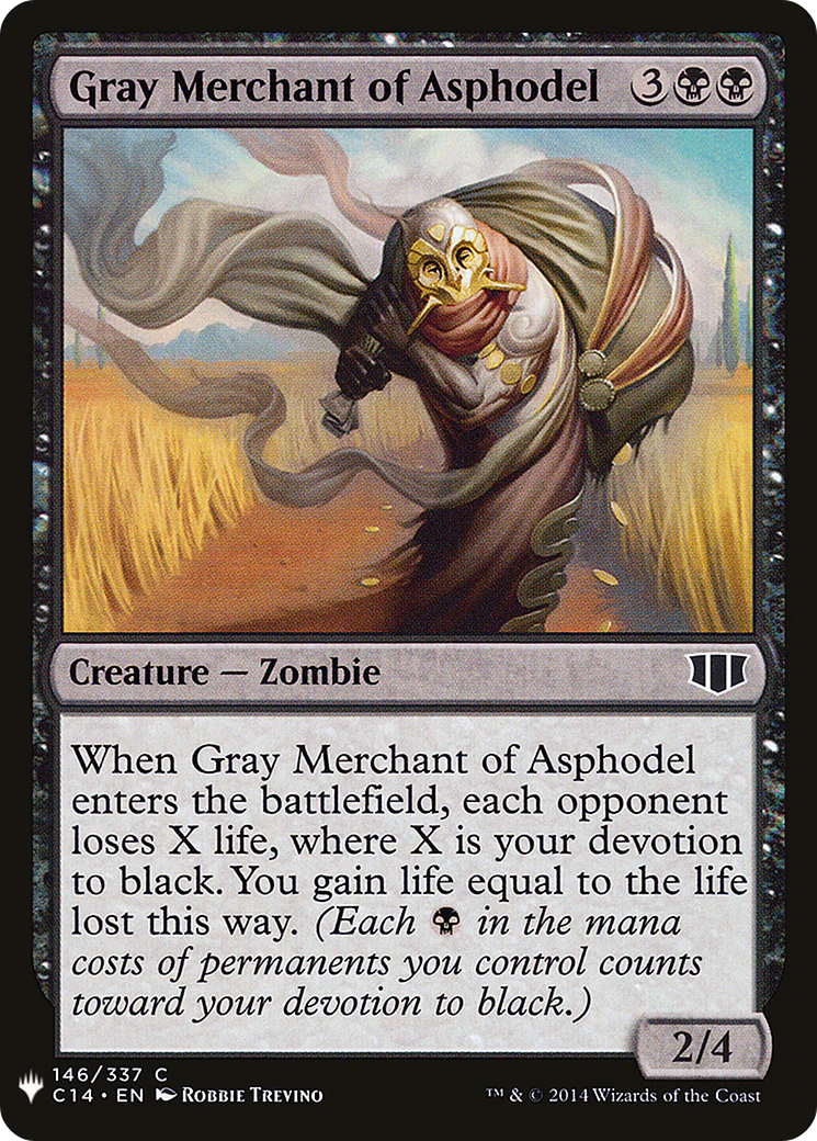 Gray Merchant of Asphodel (LIST-C14-146) - The List - Magic The Gathering