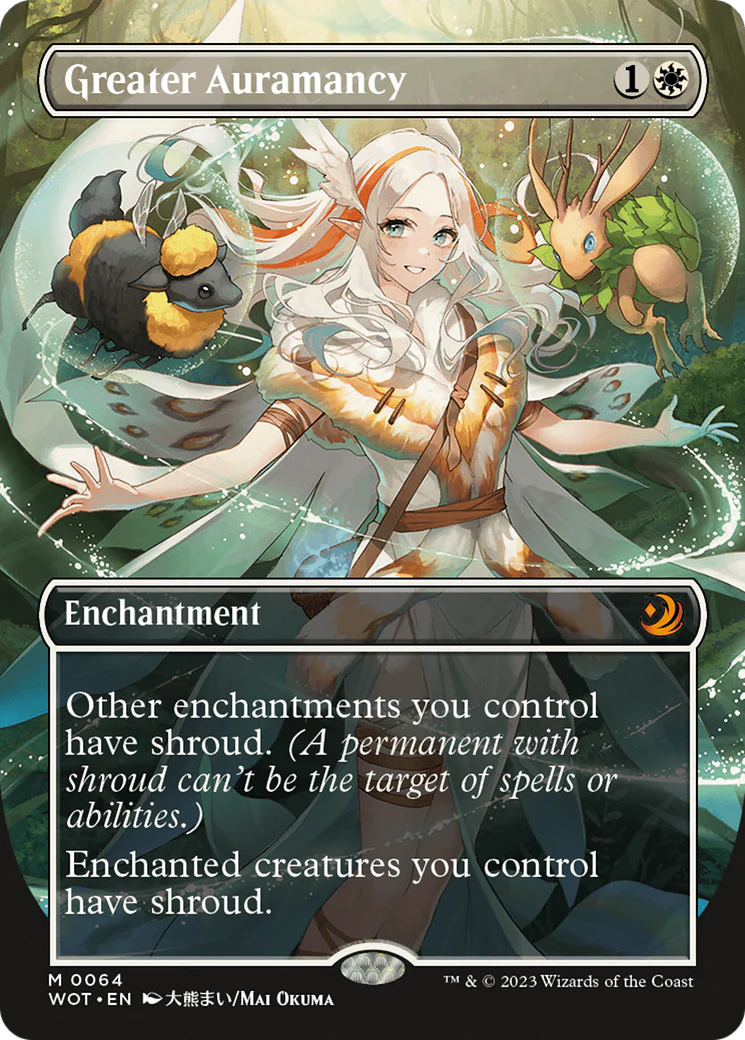 Greater Auramancy (Anime Borderless) (WOT-064) - Wilds of Eldraine: Enchanting Tales - Magic The Gathering