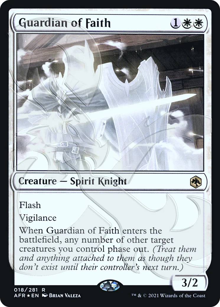 FOIL Guardian of Faith (AFR&-18A) - Adventures in the Forgotten Realms Promos - Magic The Gathering