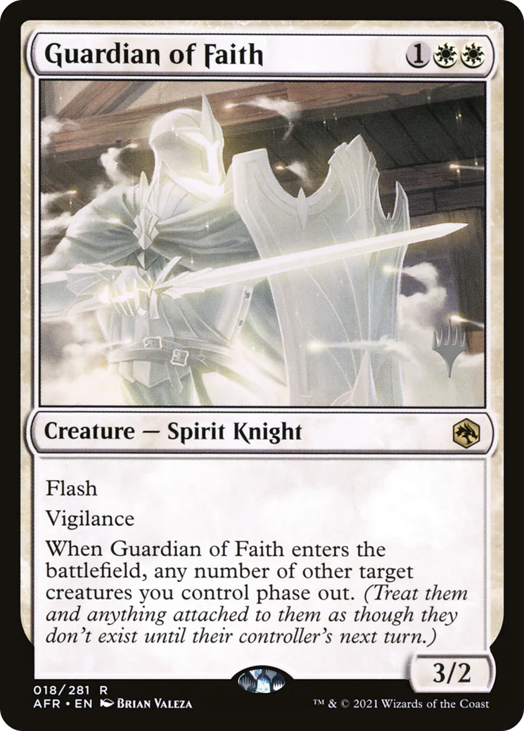 FOIL Guardian of Faith (PPAFR-18P) - Adventures in the Forgotten Realms Promos - Magic The Gathering