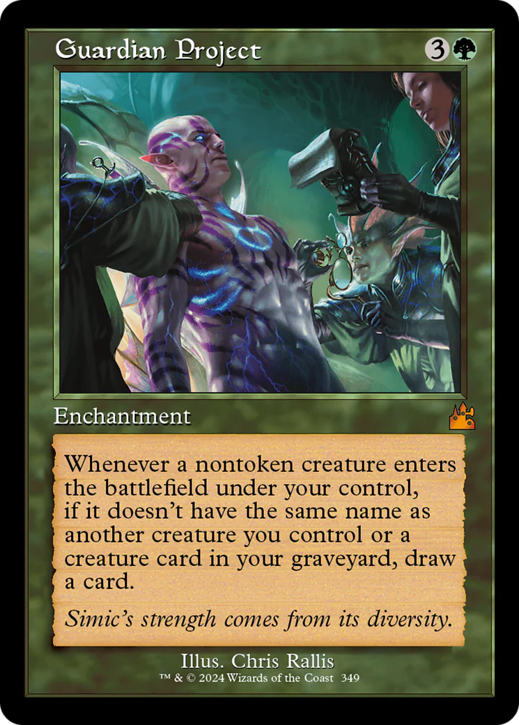 FOIL Guardian Project (Retro Frame) (RVR-349) - Ravnica Remastered - Magic The Gathering