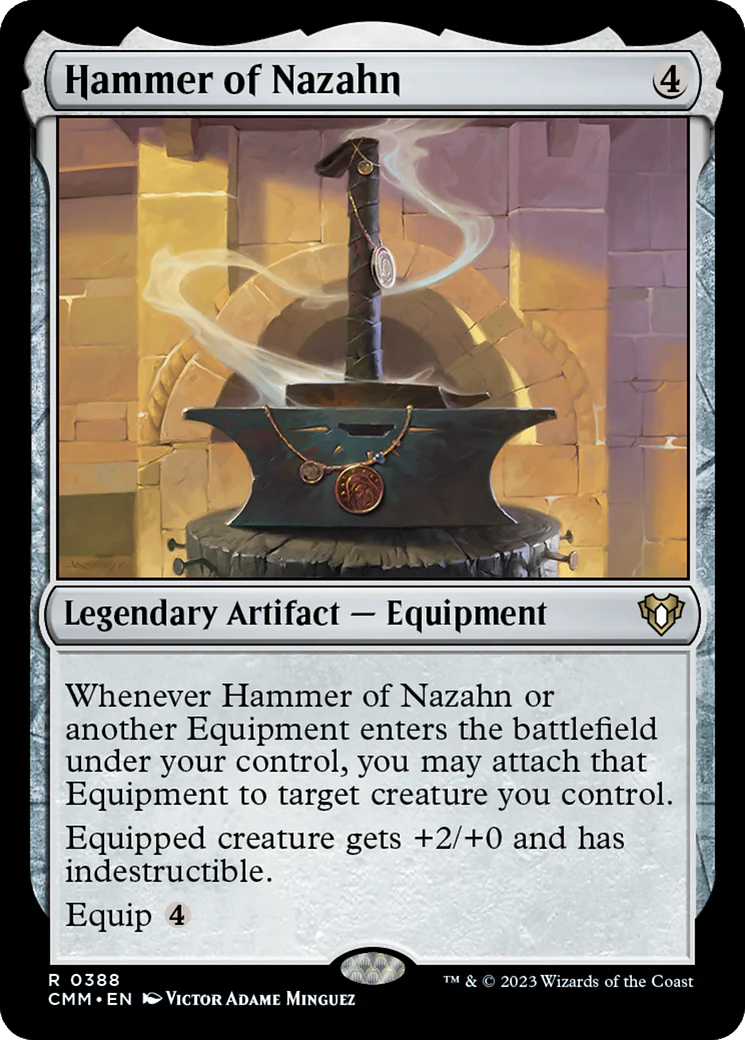 FOIL Hammer of Nazahn (CMM-388) - Commander Masters - Magic The Gathering