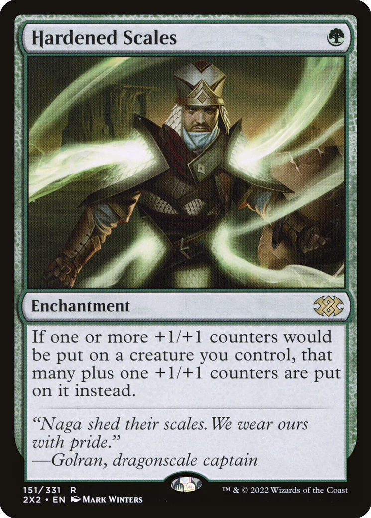 Hardened Scales (2X2-151) - Double Masters 2022 - Magic The Gathering