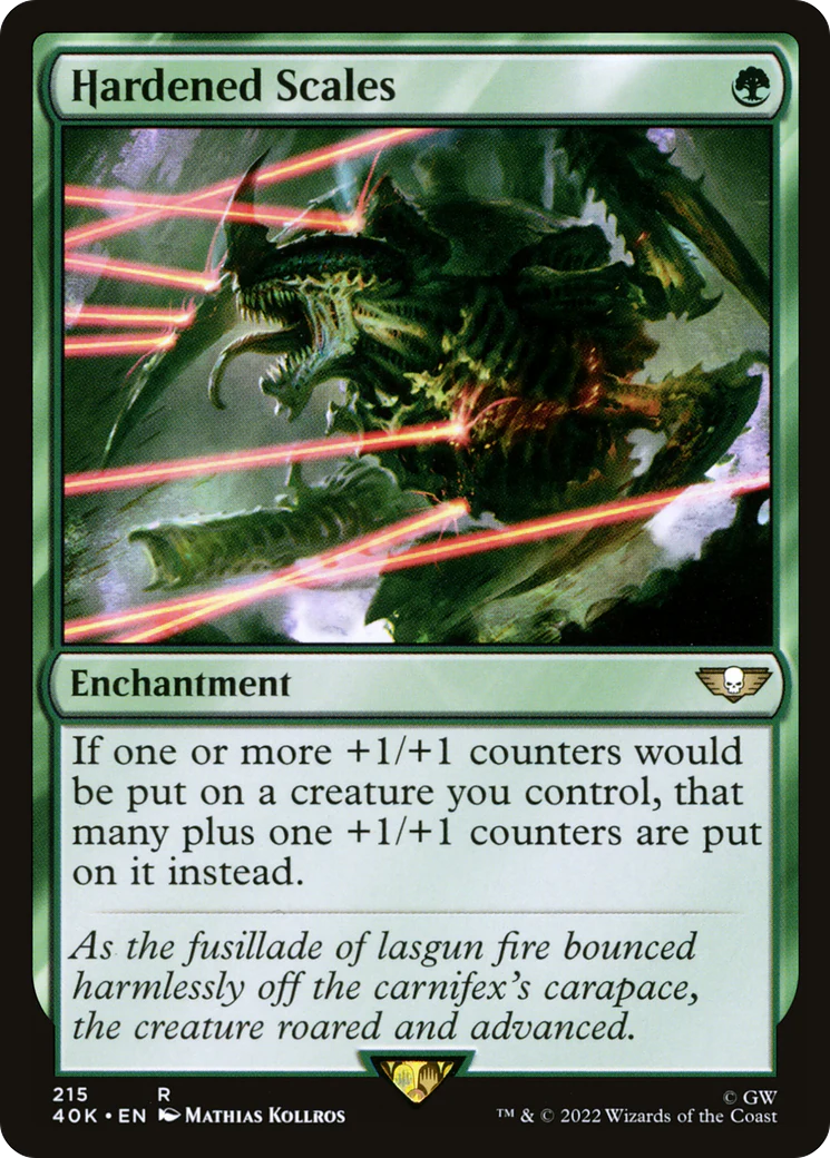 Hardened Scales (40K-215) - Warhammer 40,000 Commander - Magic The Gathering