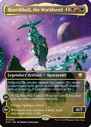 Hearthhull, the Worldseed (Borderless) (EOC-001) - Commander: Edge of Eternities - Magic The Gathering