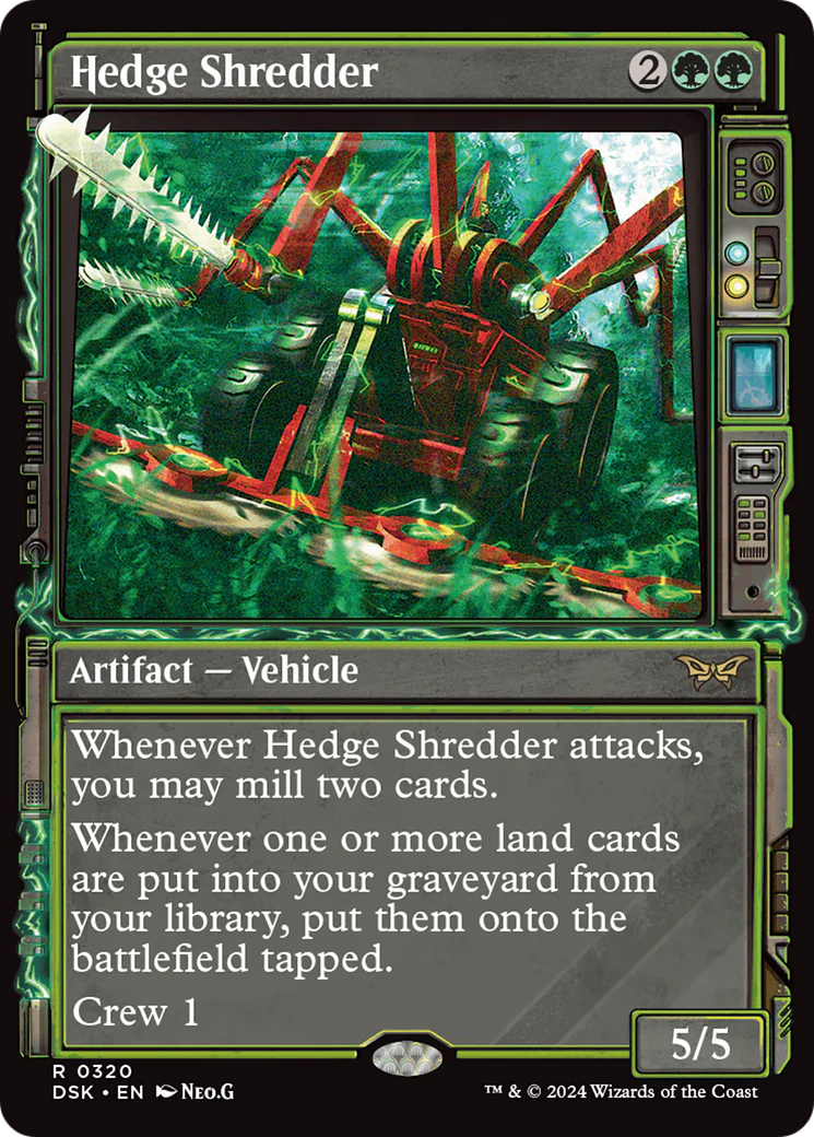 FOIL Hedge Shredder (DSK-320) - Duskmourn: House of Horror - Magic The Gathering