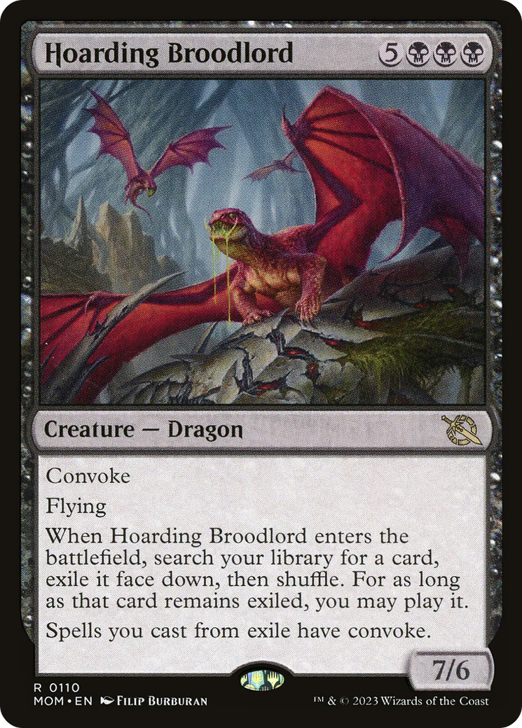 FOIL Hoarding Broodlord (MOM-110) - March of the Machine - Magic The Gathering
