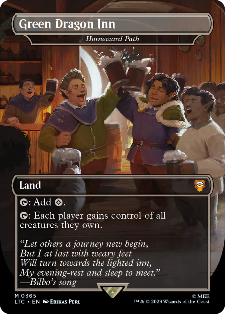 FOIL Green Dragon Inn - Homeward Path (LTC-365) - Tales of Middle-earth Commander - Magic The Gathering