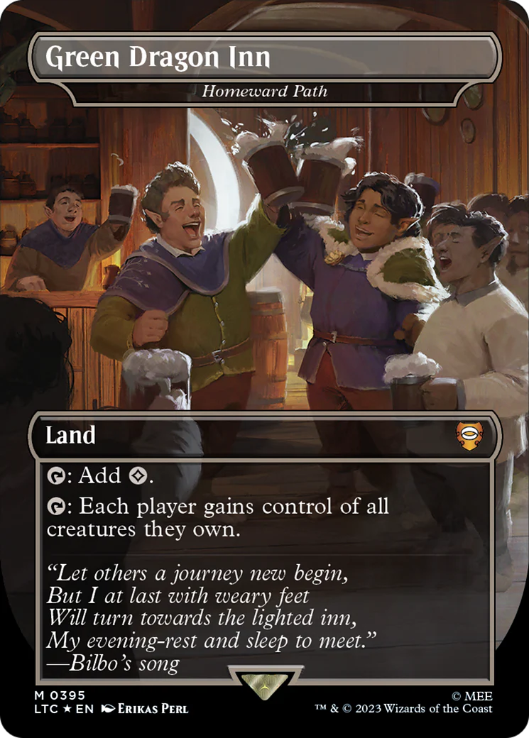 FOIL Green Dragon Inn - Homeward Path (Surge Foil) (LTC-395) - Tales of Middle-earth Commander - Magic The Gathering
