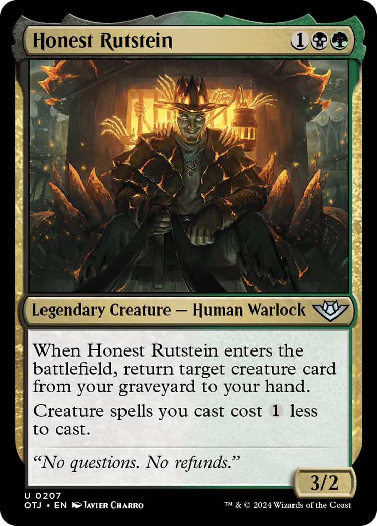 FOIL Honest Rutstein (OTJ-207) - Outlaws of Thunder Junction - Magic The Gathering