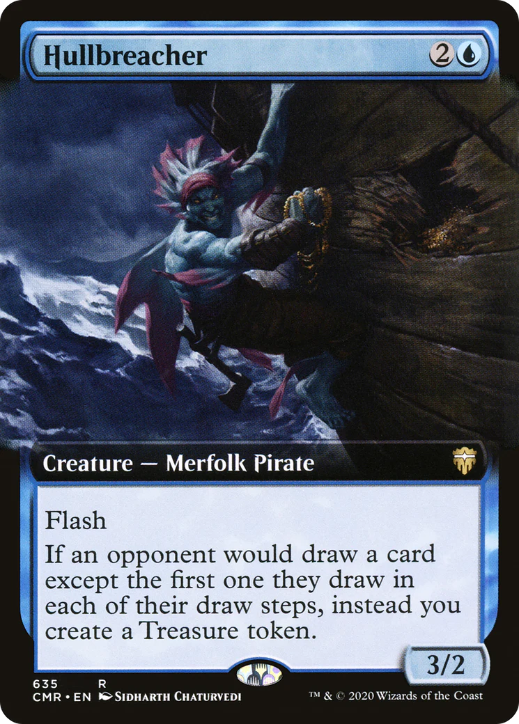FOIL Hullbreacher (Extended Art) (CMR-635) - Commander Legends - Magic The Gathering