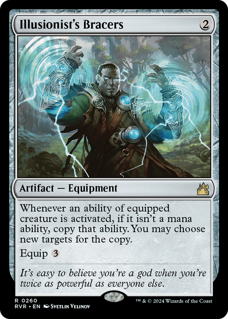 FOIL Illusionist's Bracers (RVR-260) - Ravnica Remastered - Magic The Gathering