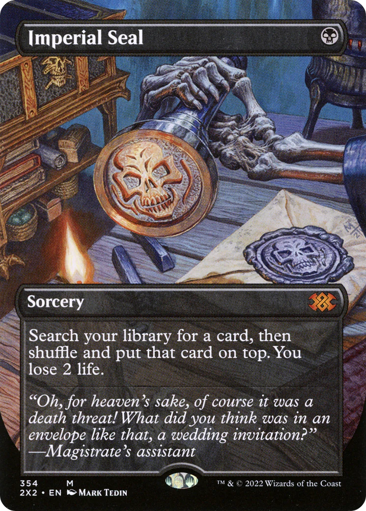 Imperial Seal (Borderless) (2X2-354) - Double Masters 2022 - Magic The Gathering
