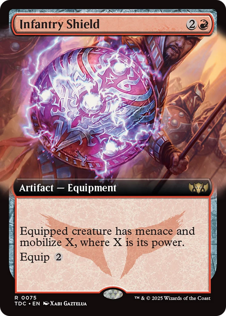 Infantry Shield (TDC-075) - Commander: Tarkir: Dragonstorm - Magic The Gathering