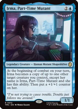 Irma, Part-Time Mutant (TMC-012) - Commander: Teenage Mutant Ninja Turtles - Magic The Gathering