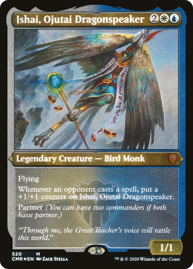 ETCHED FOIL Ishai, Ojutai Dragonspeaker (Foil Etched) (CMR-520) - Commander Legends - Magic The Gathering