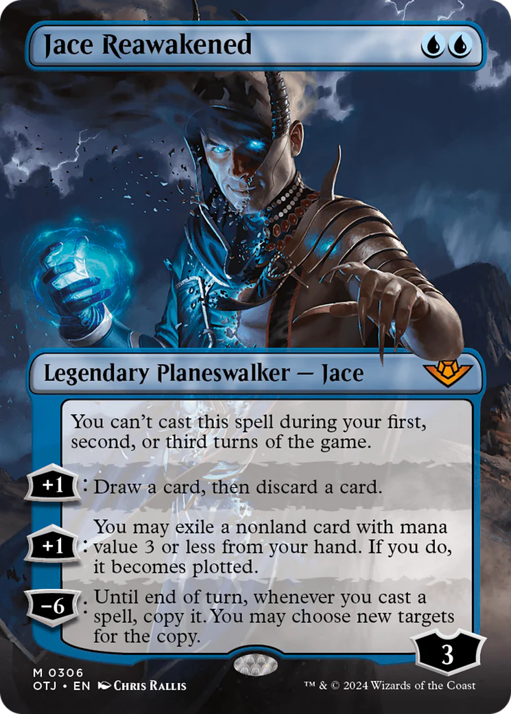 Jace Reawakened (Borderless) (OTJ-306) - Outlaws of Thunder Junction - Magic The Gathering