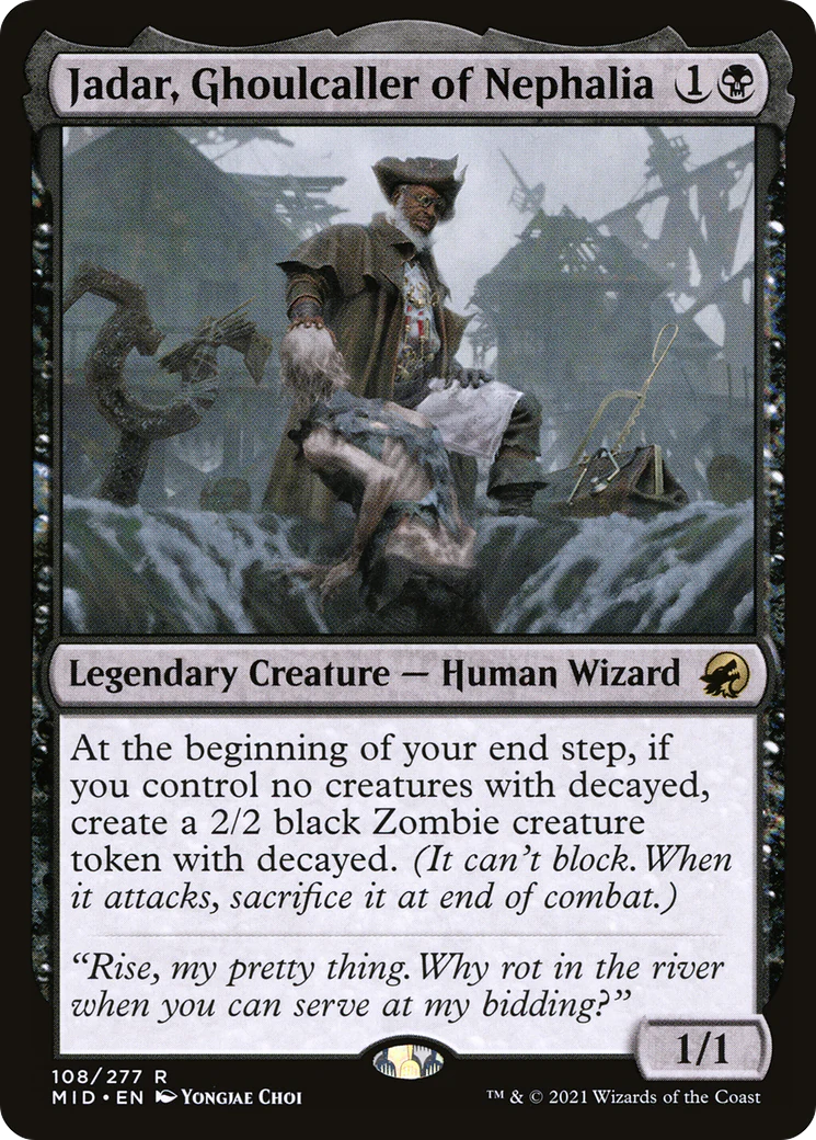 FOIL Jadar, Ghoulcaller of Nephalia (MID-108) - Innistrad: Midnight Hunt - Magic The Gathering