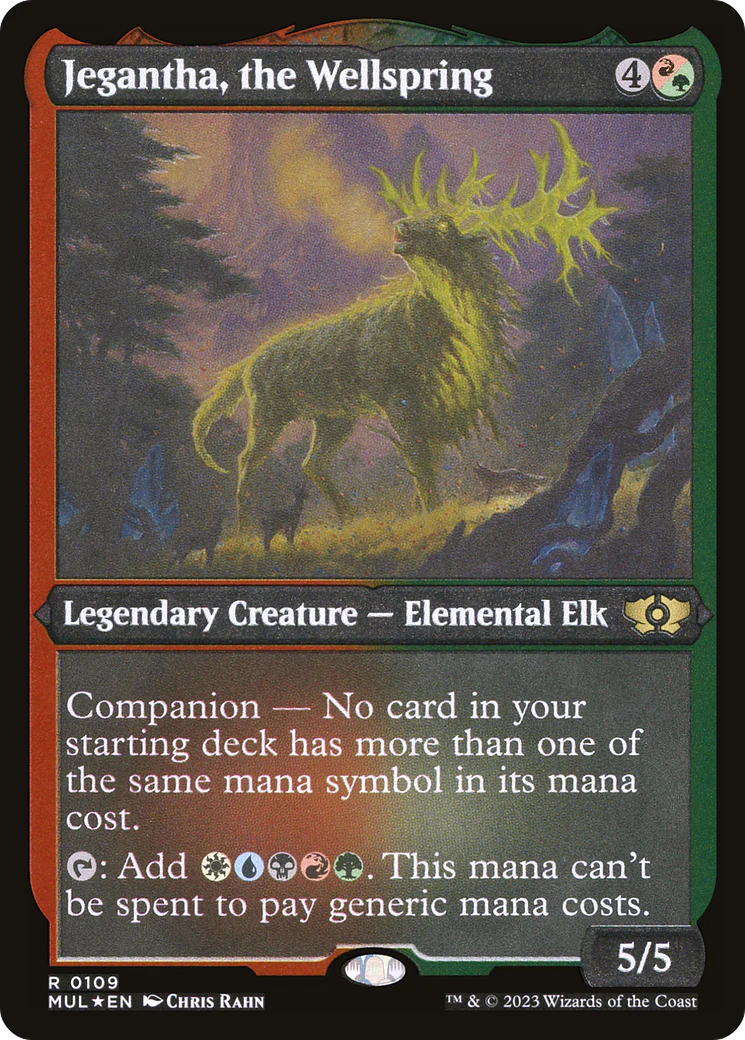ETCHED FOIL Jegantha, the Wellspring (MUL-109) - Multiverse Legends - Magic The Gathering