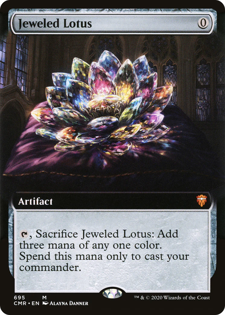 Jeweled Lotus (Extended Art) (CMR-695) - Commander Legends - Magic The Gathering