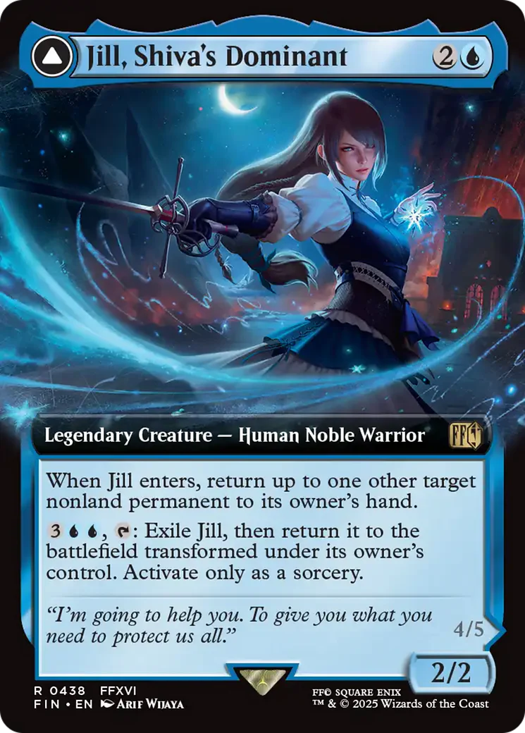FOIL Jill, Shiva's Dominant (Extended Art) (FIN-438) - FINAL FANTASY - Magic The Gathering
