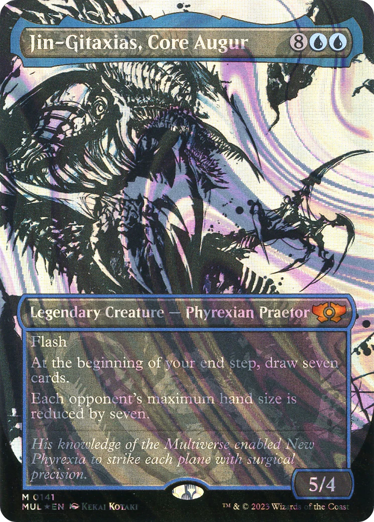 FOIL Jin-Gitaxias, Core Augur (Halo Foil) (MUL-141) - Multiverse Legends - Magic The Gathering