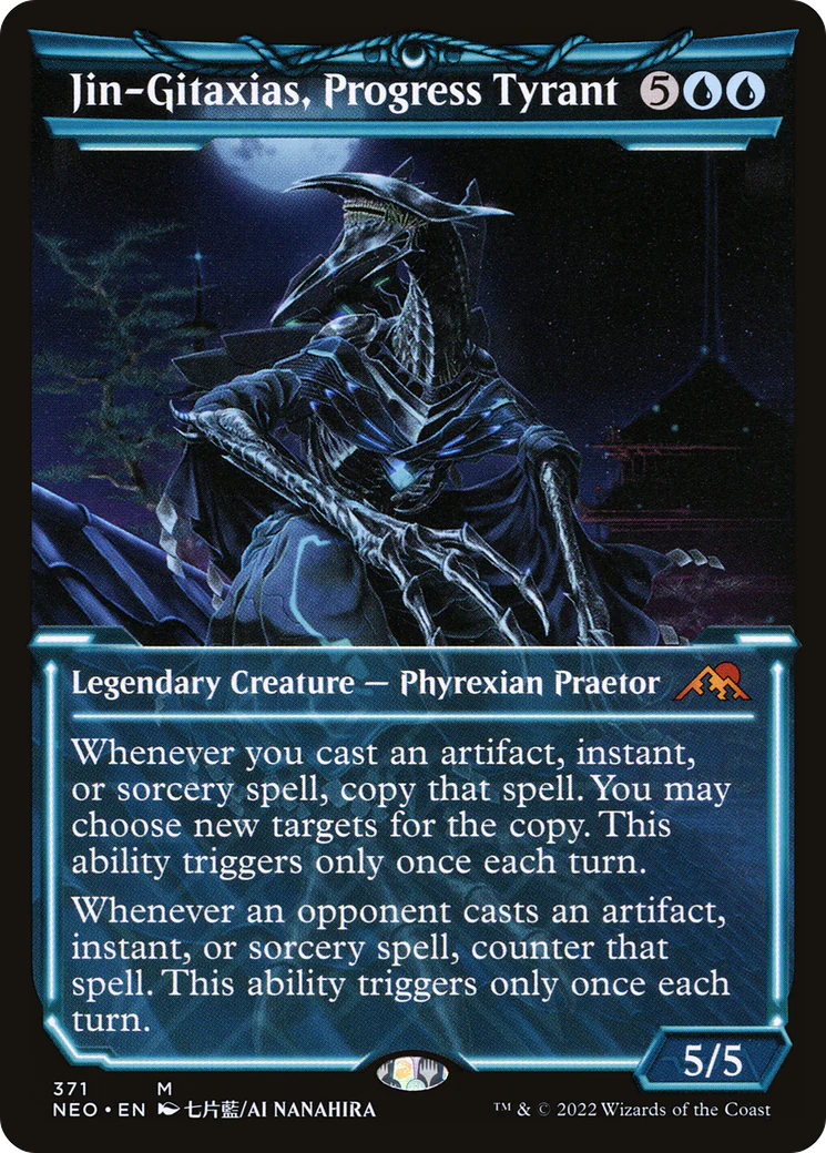 Jin-Gitaxias, Progress Tyrant (Showcase) (NEO-371) - Kamigawa: Neon Dynasty - Magic The Gathering