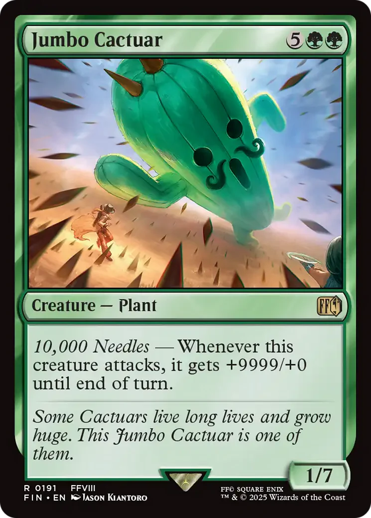 FOIL Jumbo Cactuar (FIN-191) - FINAL FANTASY - Magic The Gathering