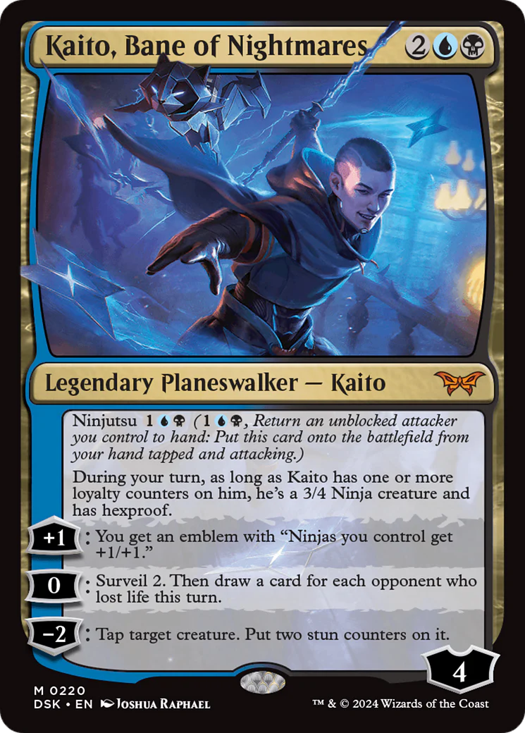 FOIL Kaito, Bane of Nightmares (DSK-220) - Duskmourn: House of Horror - Magic The Gathering