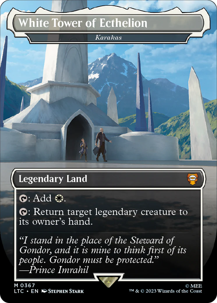 FOIL White Tower of Ecthelion - Karakas (LTC-367) - Tales of Middle-earth Commander - Magic The Gathering