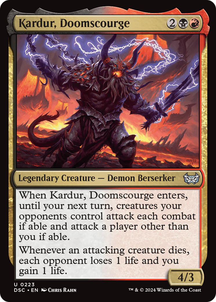 Kardur, Doomscourge (DSC-223) - Duskmourn: House of Horror Commander - Magic The Gathering