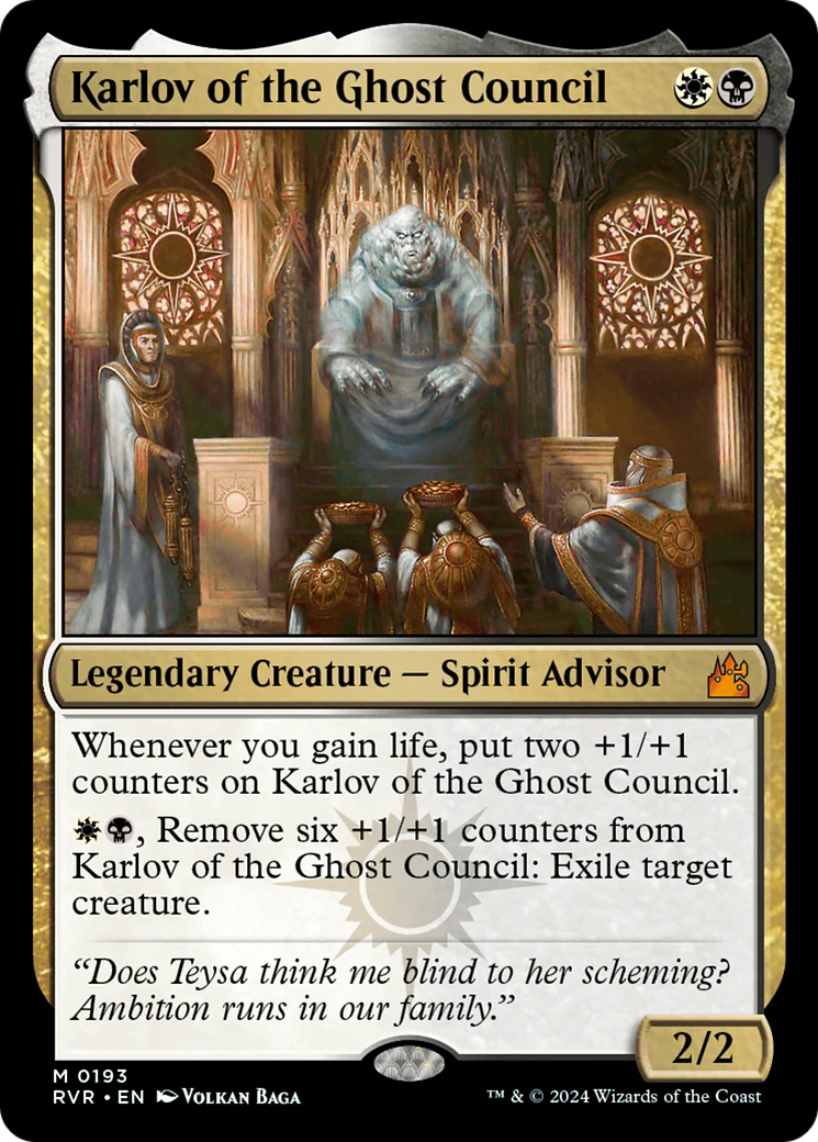 Karlov of the Ghost Council (RVR-193) - Ravnica Remastered - Magic The Gathering
