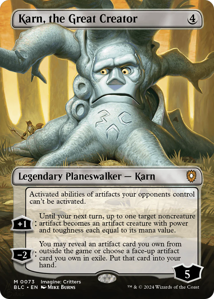FOIL Karn, the Great Creator (BLC-073) - Bloomburrow Commander - Magic The Gathering