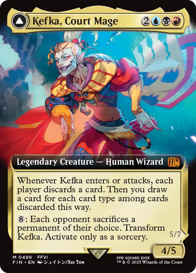 Kefka, Court Mage (Extended Art) (FIN-496) - FINAL FANTASY - Magic The Gathering