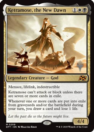 FOIL Ketramose, the New Dawn (PPDFT-209) - Promo Pack: Aetherdrift - Magic The Gathering