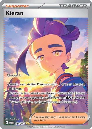 Kieran - 174/131 174 - SV Prismatic Evolutions Pokemon