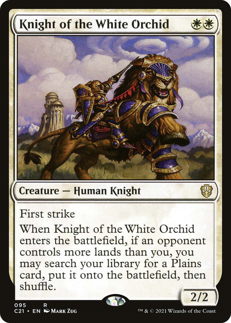 Knight of the White Orchid (C21-095) - Commander 2021 - Magic The Gathering
