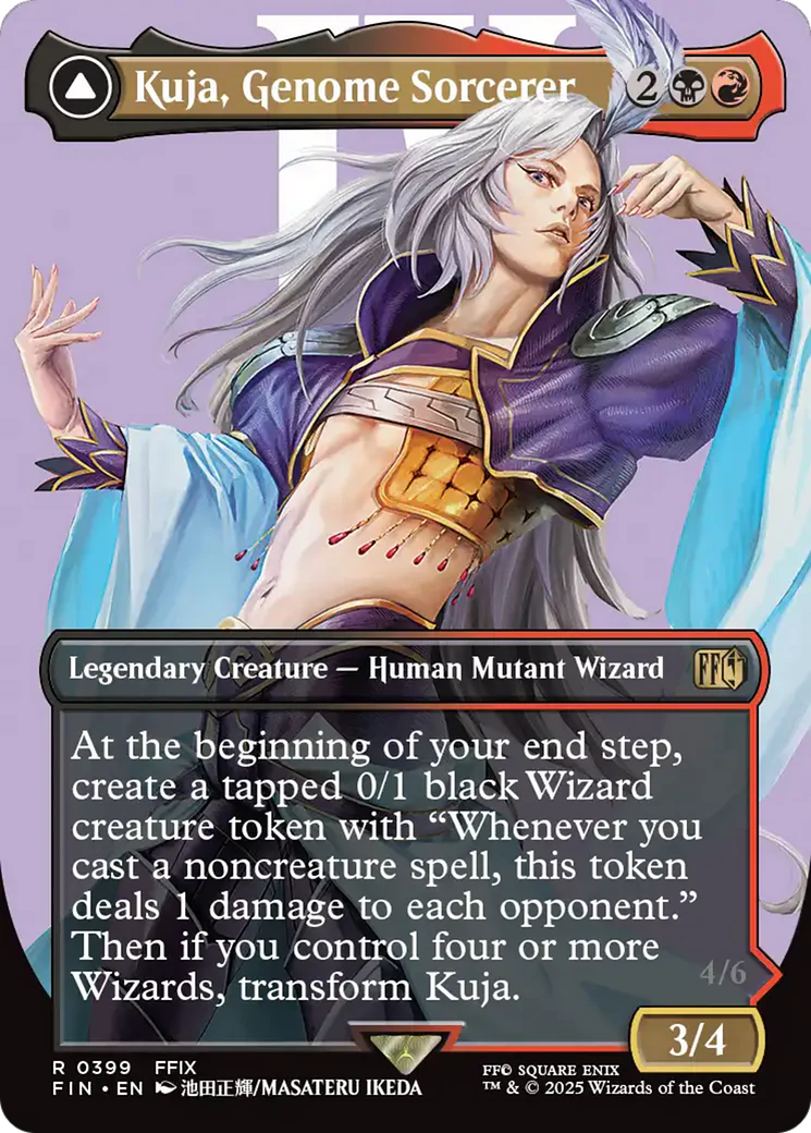 Kuja, Genome Sorcerer (Borderless) (FIN-399) - FINAL FANTASY - Magic The Gathering