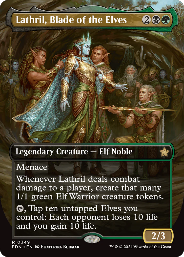 Lathril, Blade of the Elves (FDN-349) - Foundations - Magic The Gathering