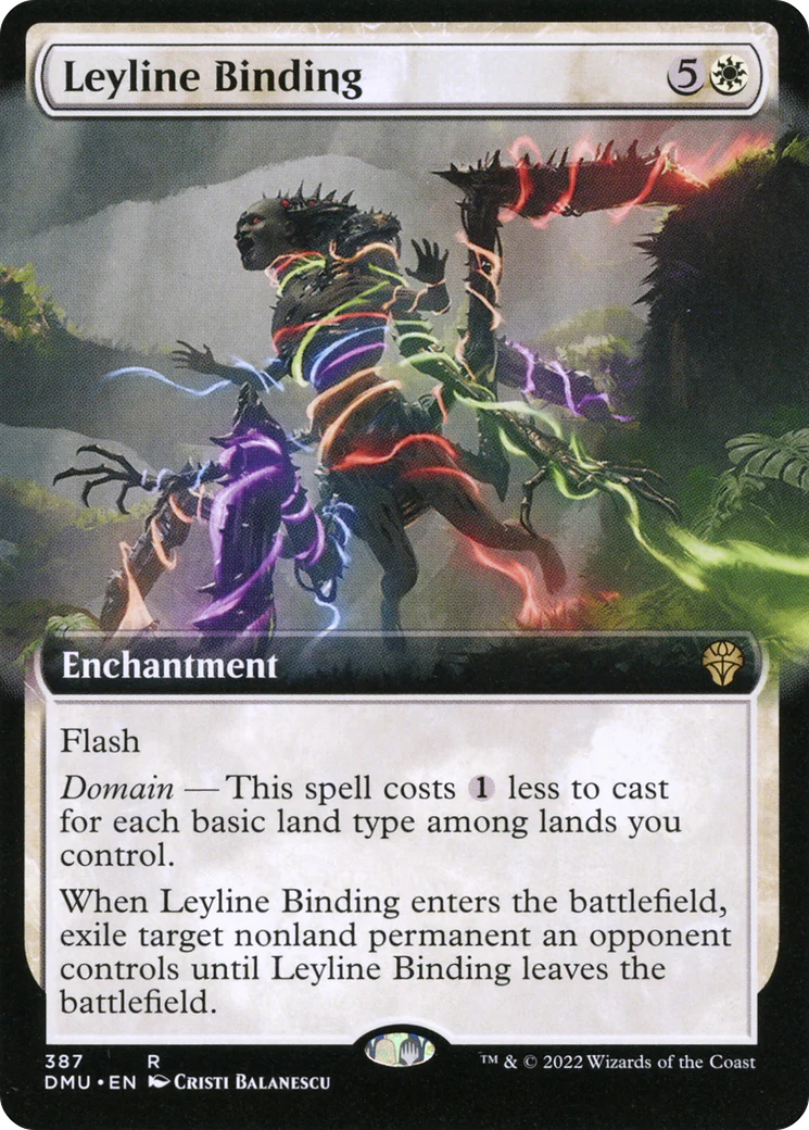 FOIL Leyline Binding (Extended Art) (DMU-387) - Dominaria United - Magic The Gathering