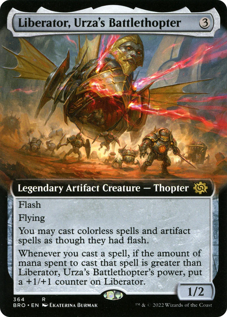 Liberator, Urza's Battlethopter (Extended Art) (BRO-364) - The Brothers' War - Magic The Gathering