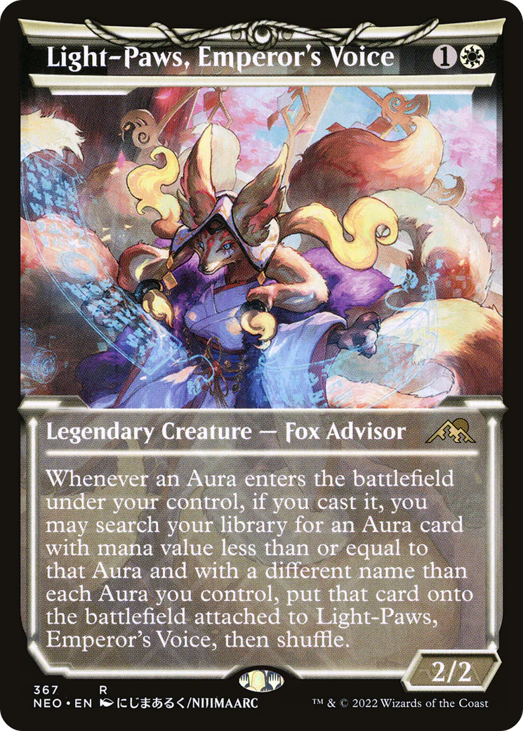 Light-Paws, Emperor's Voice (Showcase) (NEO-367) - Kamigawa: Neon Dynasty - Magic The Gathering
