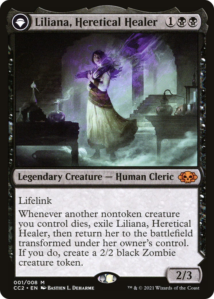 FOIL Liliana, Heretical Healer (CC2-001) - Commander Collection: Black - Magic The Gathering